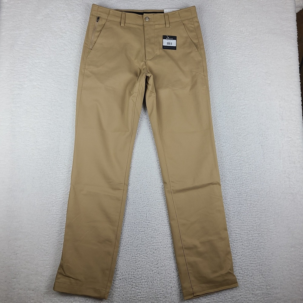 Eddie Bauer Pants Mens 33x34 Saddle Flex Work Sport Chino Performance Tech NEW